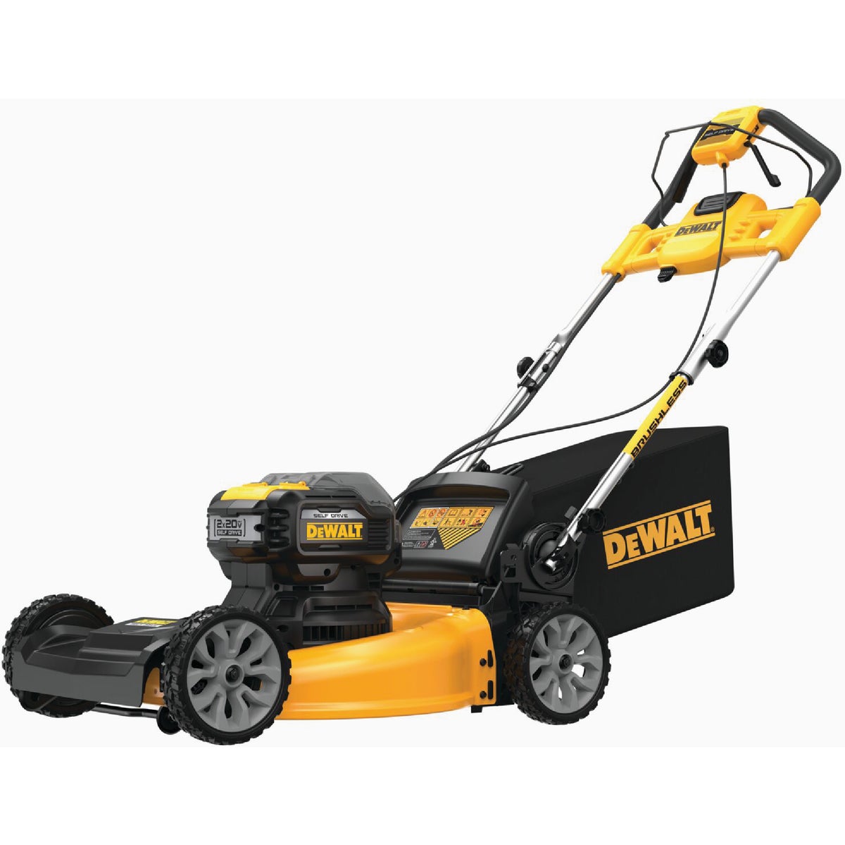 DEWALT 2X20V MAX 21-1/2 In. Lithium-Ion Brushless Self-Propelled Cordless Lawn Mower