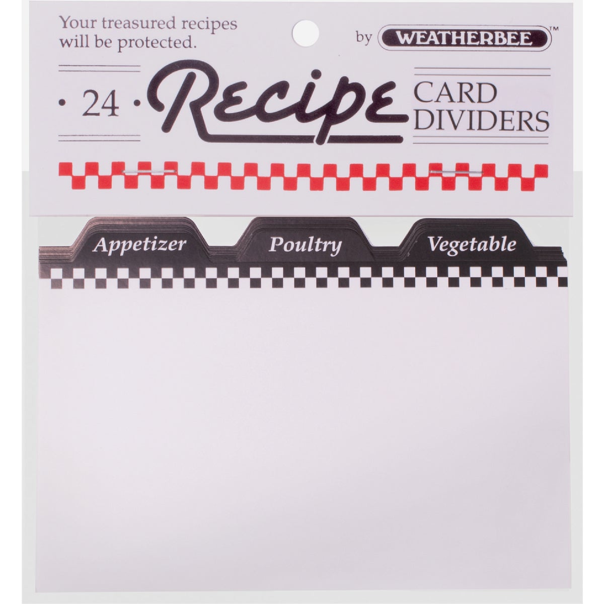 Weatherbee 3 In. x 5 In. Recipe Card Dividers (24-Count)
