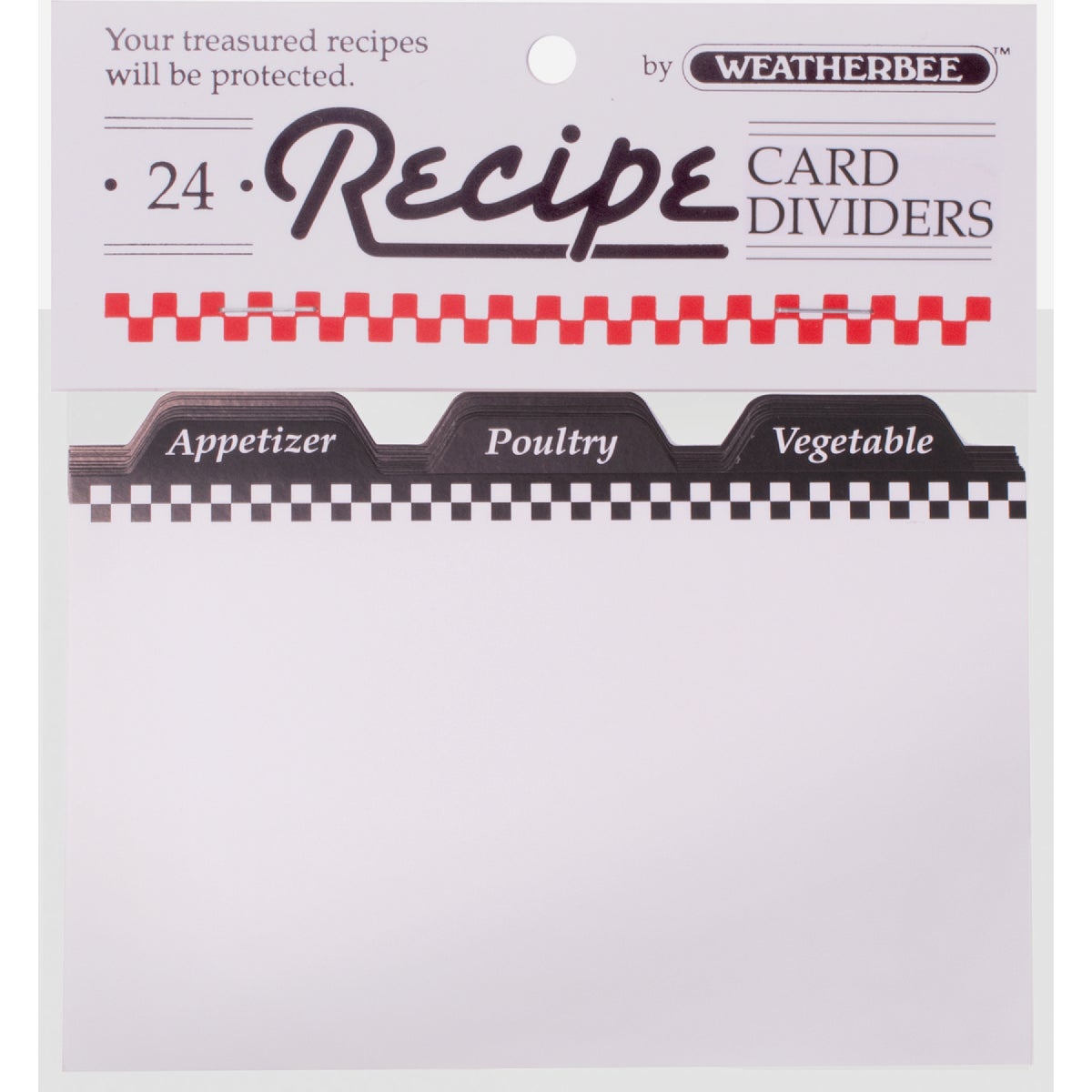Weatherbee 4 In. x 6 In. Recipe Card Dividers (24-Count)