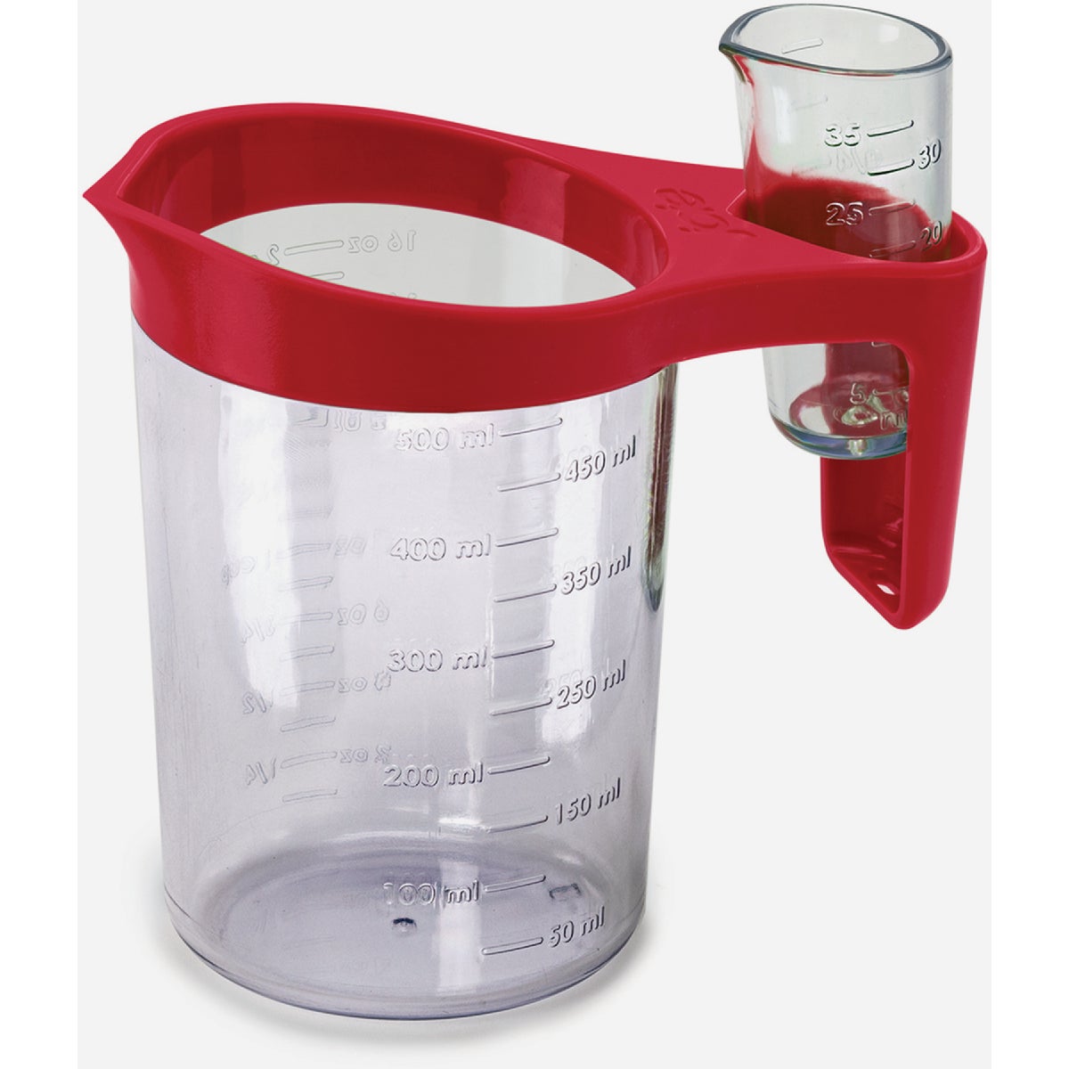Joie Red Plastic Dual Measure Measuring Cup Set (2-Piece)