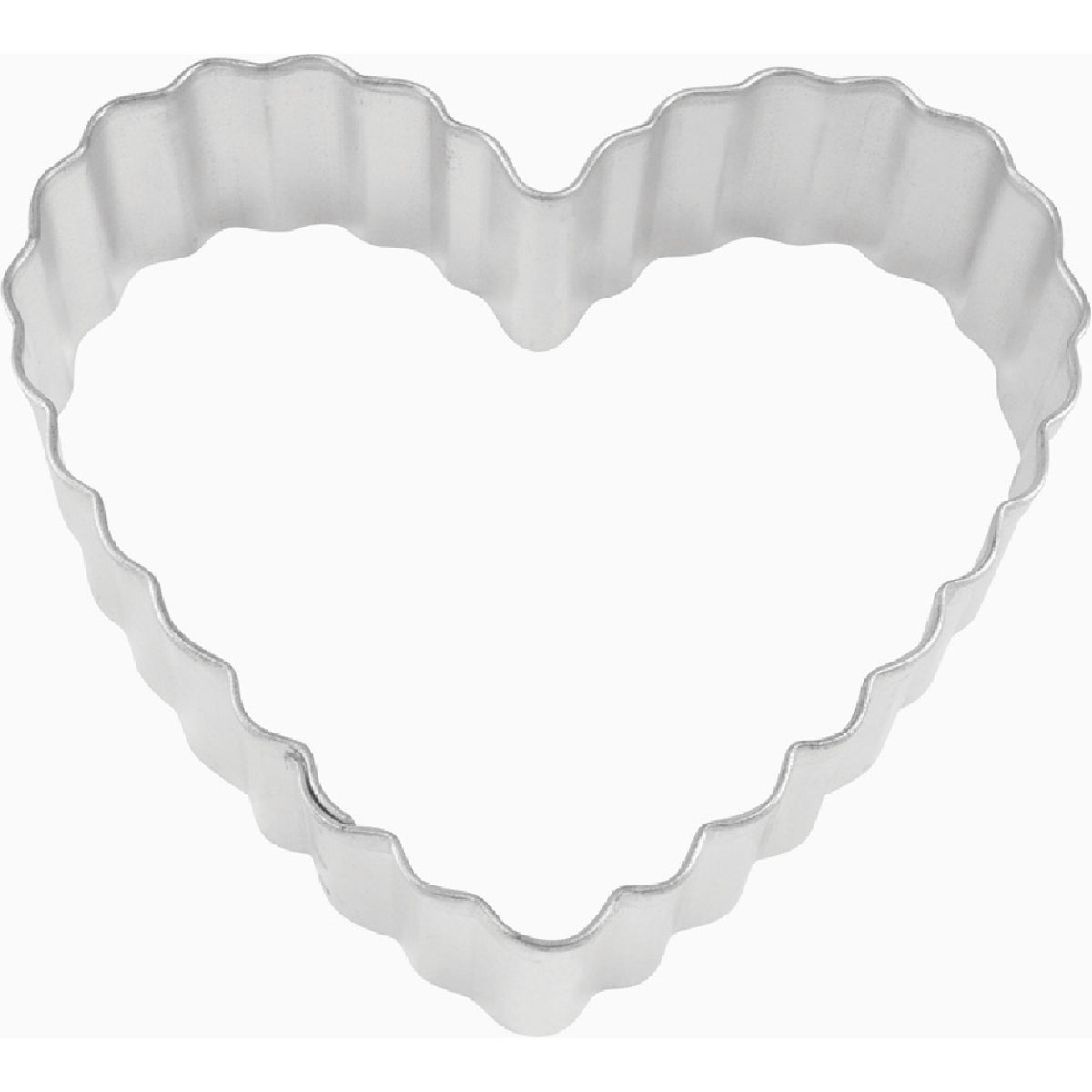 R&M  3-1/2 In. Steel Fluted Heart Cookie Cutter