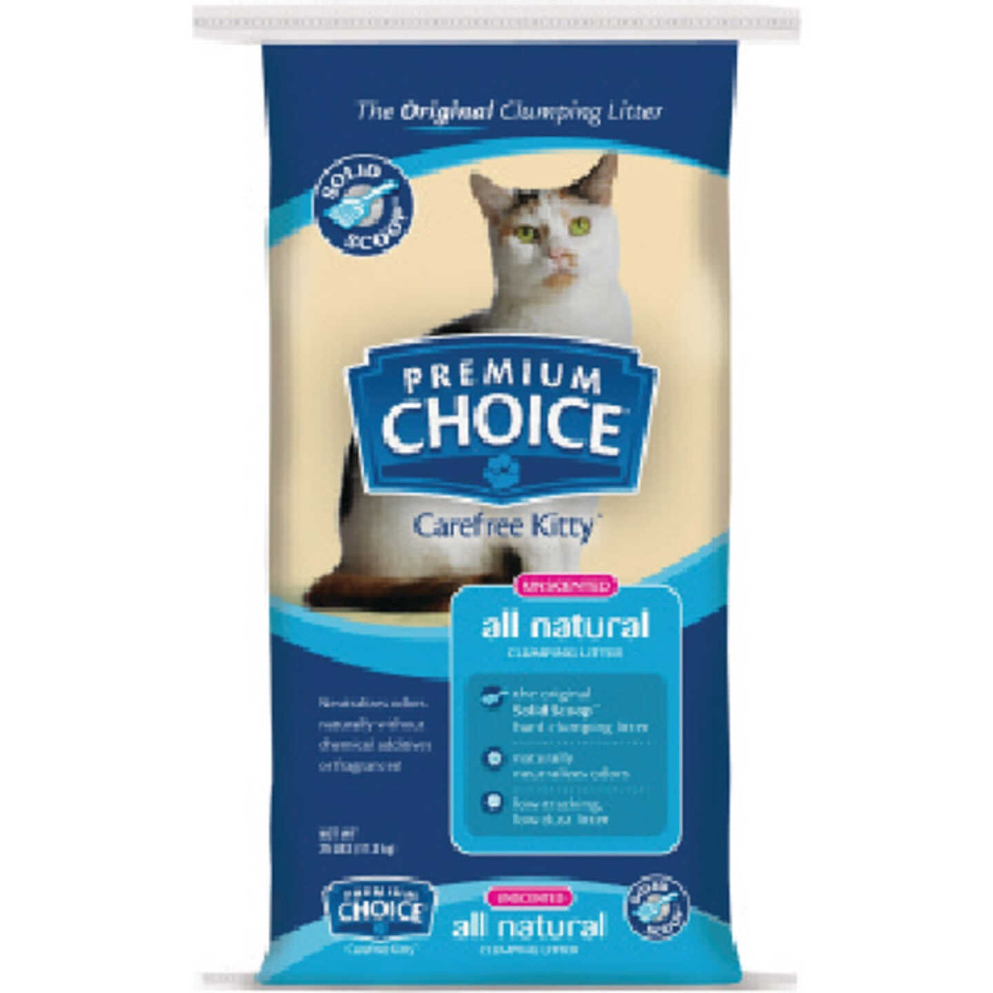 25-Lb. Premium Choice Unscented Cat Litter Image 1