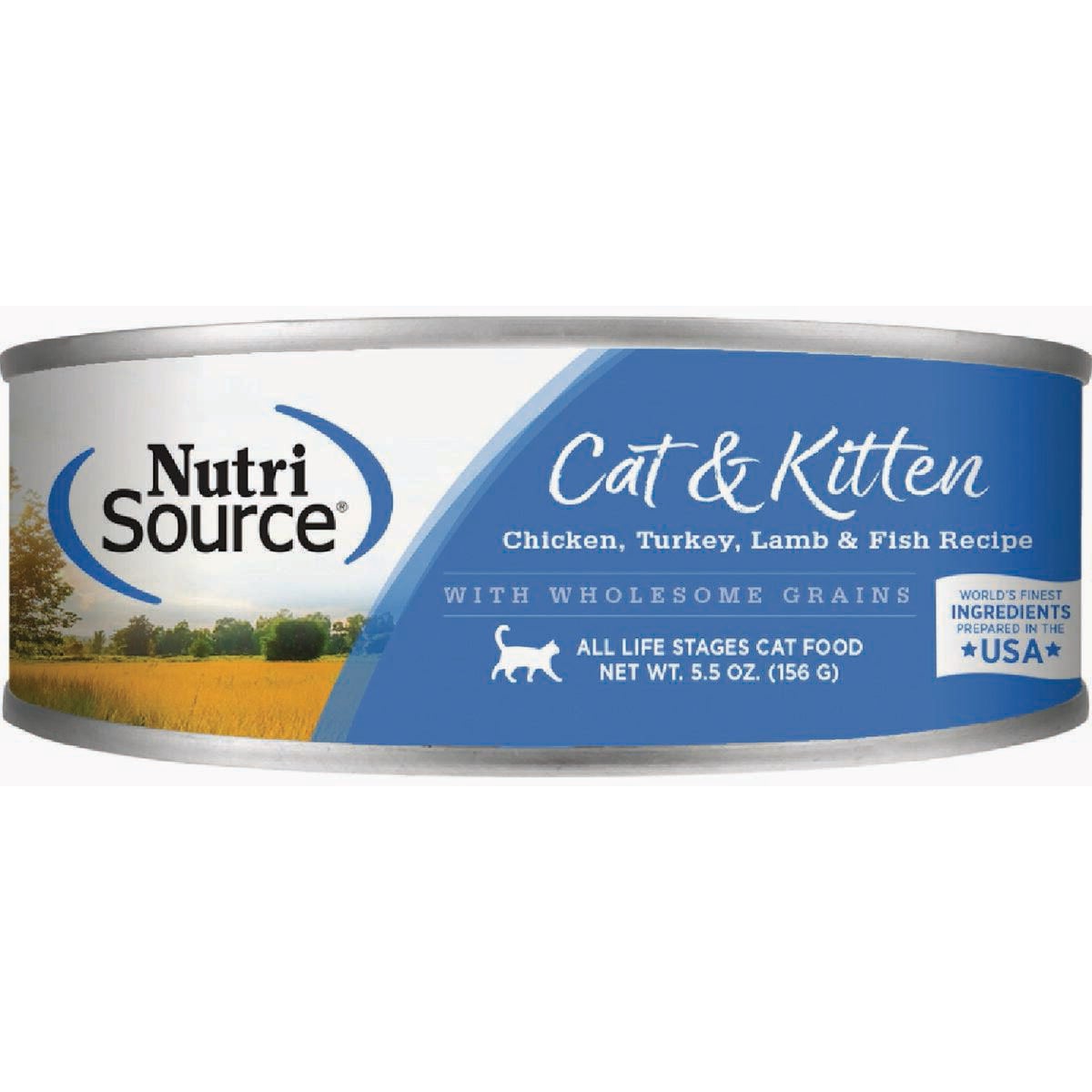 NutriSource Chicken, Turkey & Lamb Recipe Wet Cat & Kitten Food, 5.5 Oz.