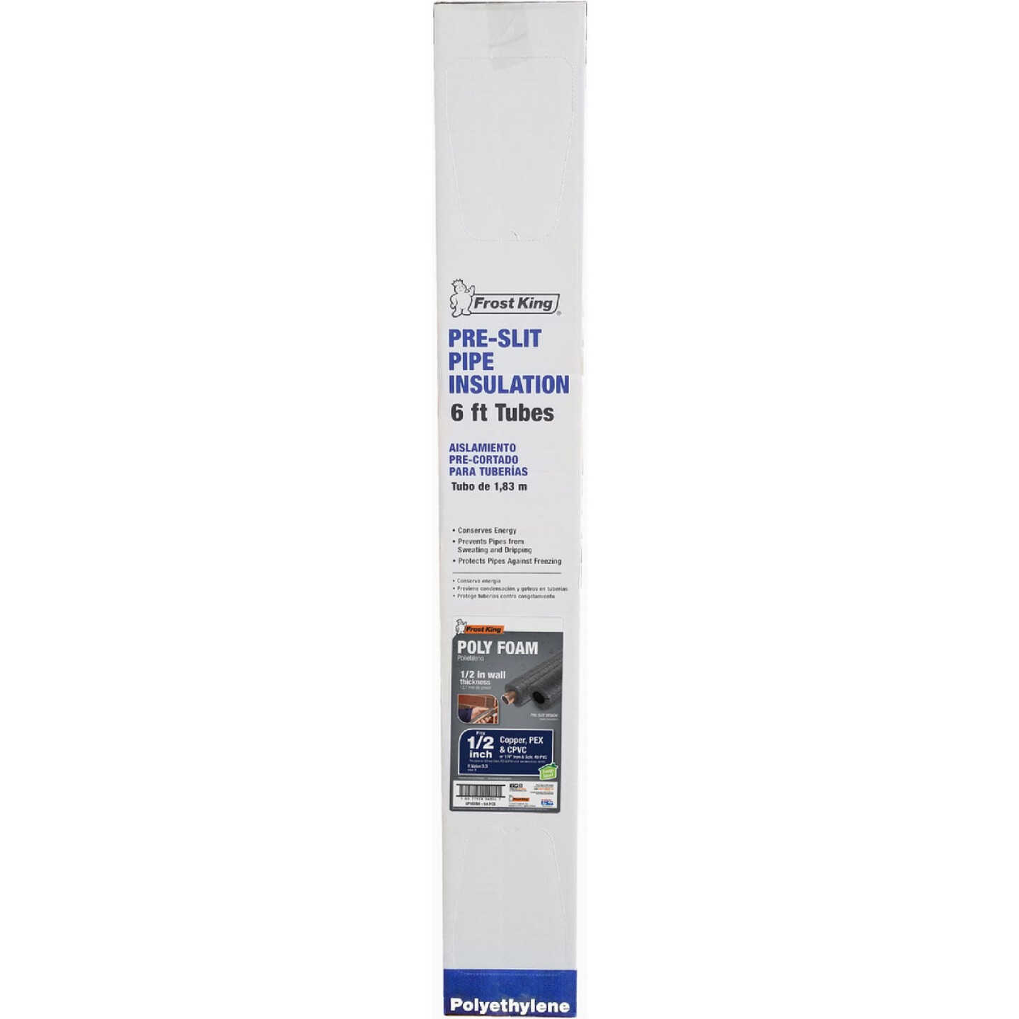 1/2-In. x6-Ft. Foam Pipe Insulation Image 1