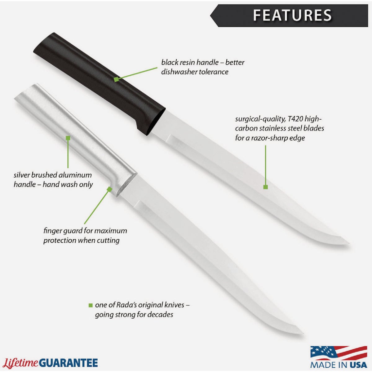 Rada Slicer Knife, Silver Image 3