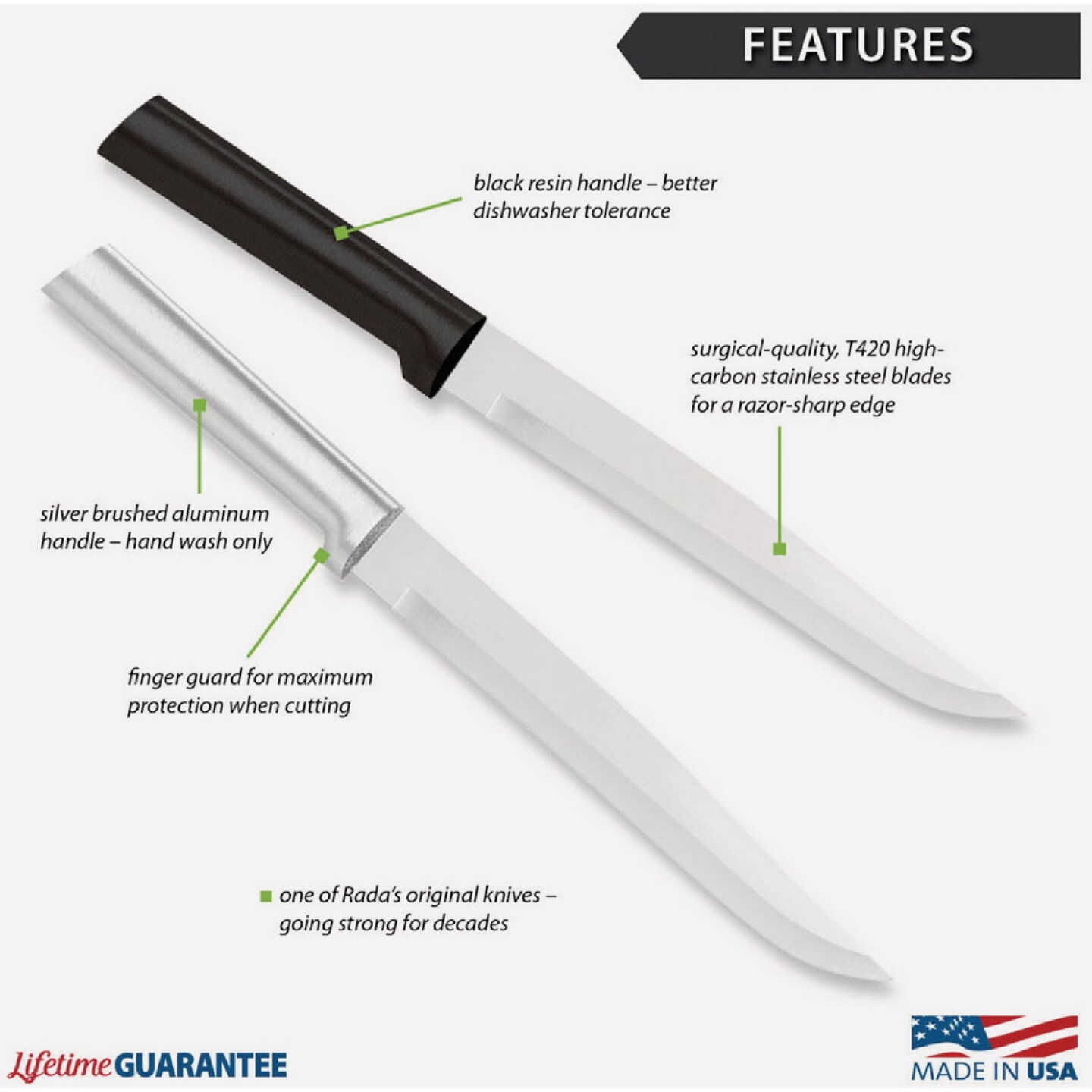 Rada Slicer Knife, Silver Image 3