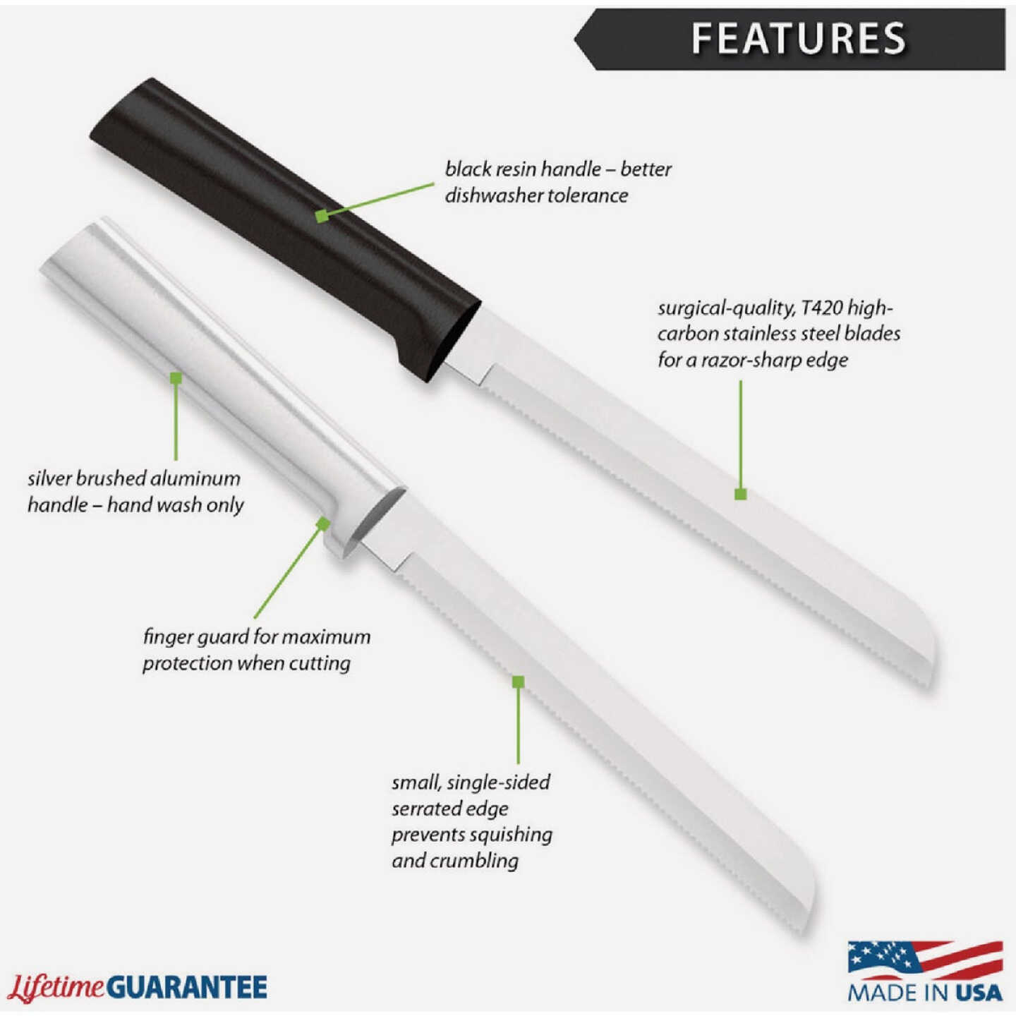 Rada 6 In. Bread Knife Image 3