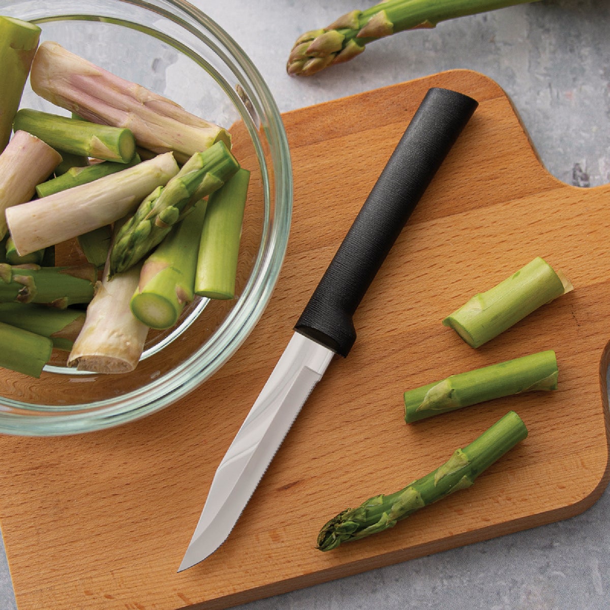 Rada Serrated Regular Paring Knife, Black Image 2