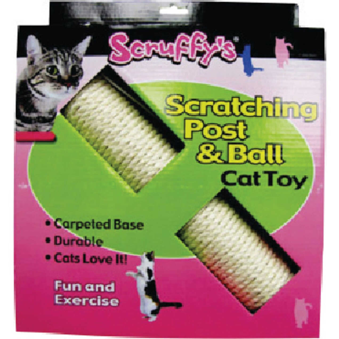 Scruffy's Sissel Scratch Post And Ball Image 1