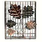 Heath Copper Decorative Leaf Seed Cake Cage Large Image 1