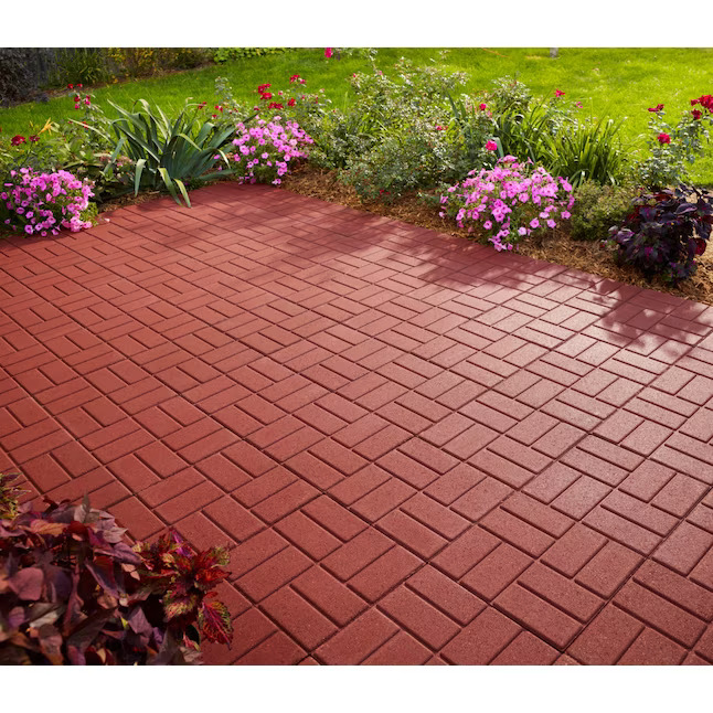 Oldcastle 16 Inch Red Brickface Patio Stone Image 2