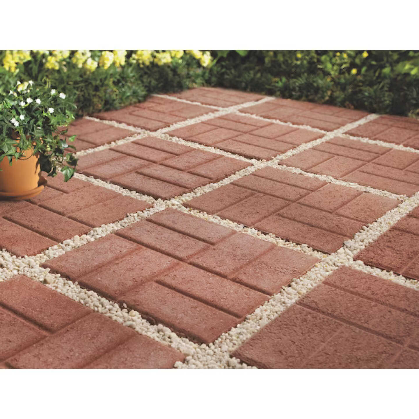 Oldcastle 16 Inch Red Brickface Patio Stone Image 3