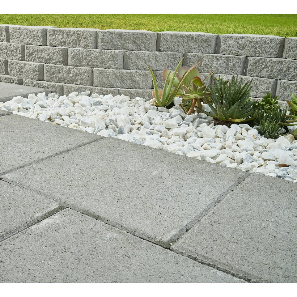 Oldcastle Gray Rectangle Concrete Stepping Stone Image 2