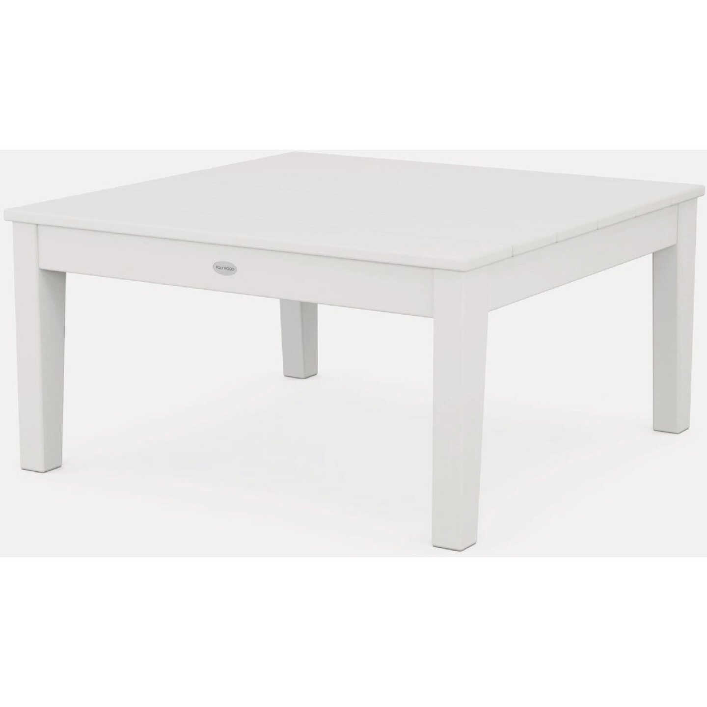 POLYWOOD® Newport 36 Inch Conversation Table in White Image 1