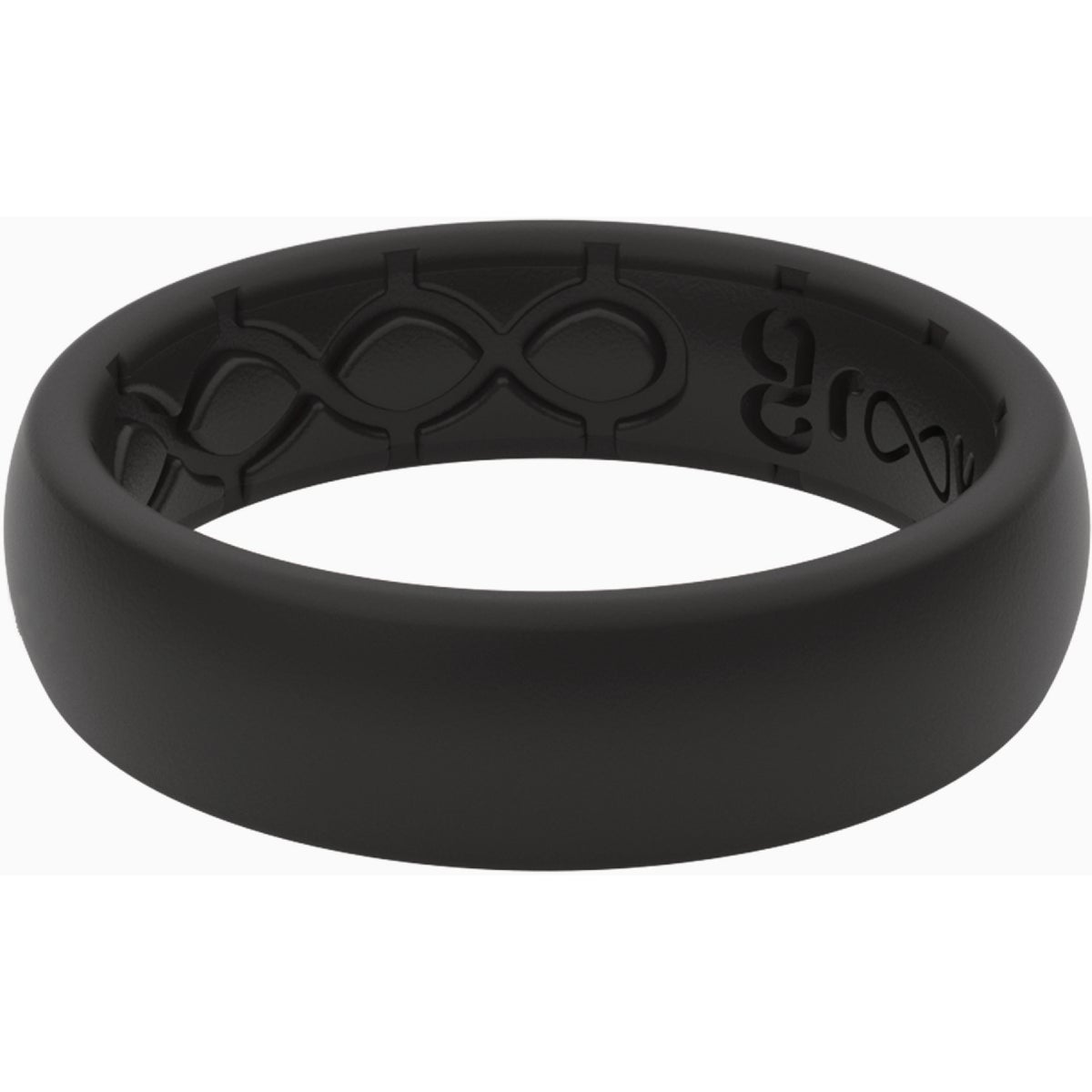 Groove Life Groove Ring Thin Solid Midnight Black Ring Size 10 Image 1