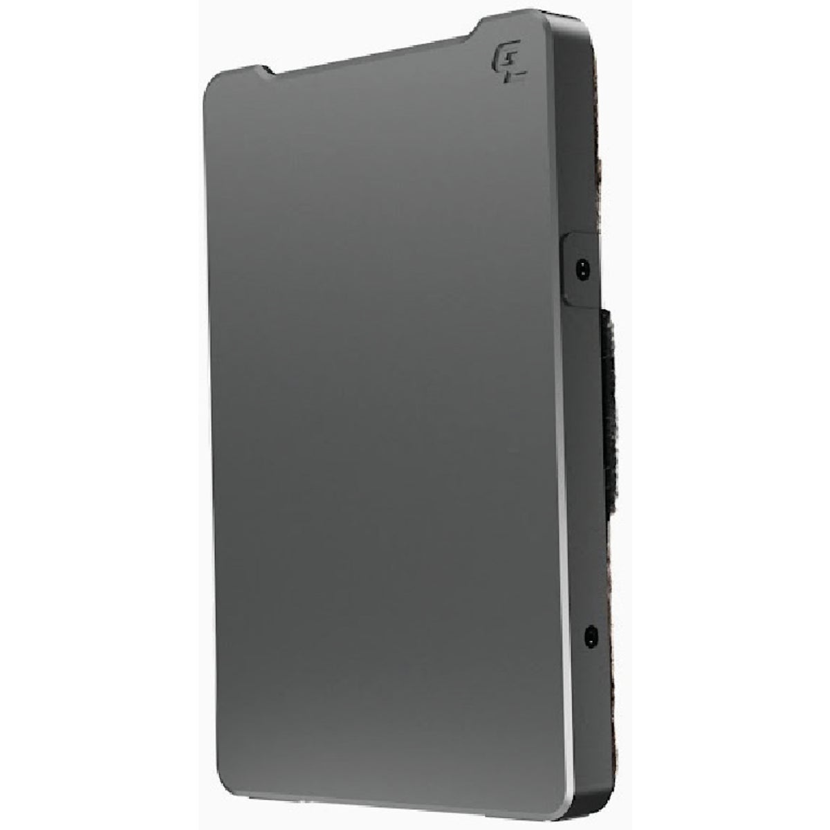 Groove Life Groove Wallet Gun Metal With Brown Leather Sleeve