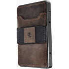 Groove Life Groove Wallet Gun Metal With Brown Leather Sleeve Image 4