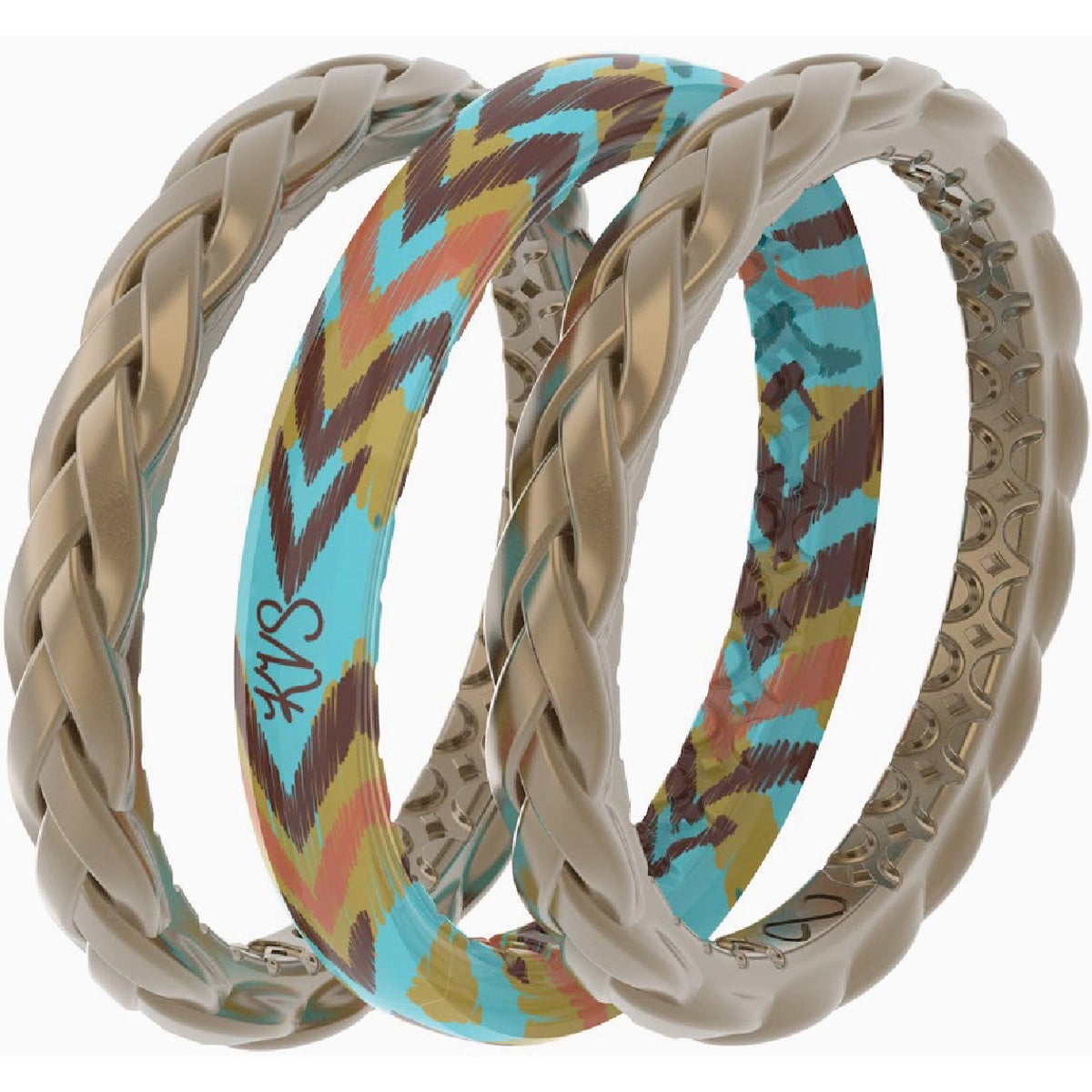 Groove Life Groove Ring Katie Van Slyke Unbridled 3 Band Set Size 9 Image 2