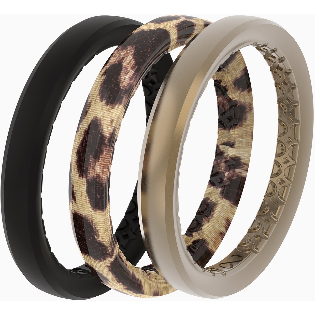 Groove Life Groove Ring Leopard 3 Band Stackable Set Size 5 Image 2