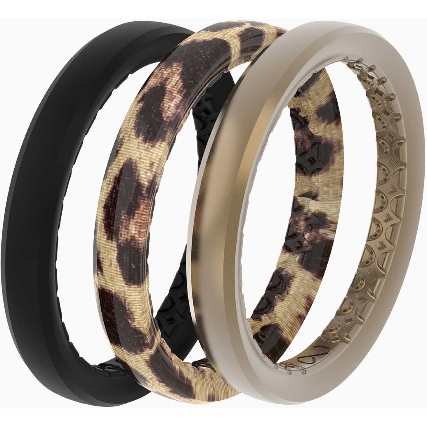 Groove Life Groove Ring Leopard 3 Band Stackable Set Size 6 Image 2