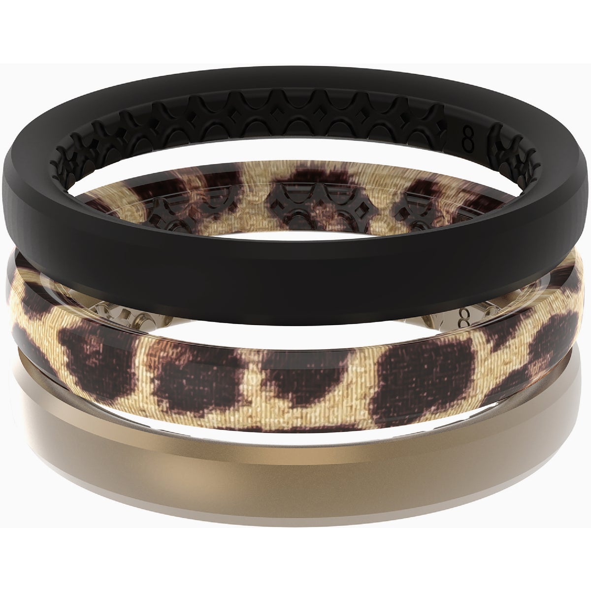 Groove Life Groove Ring Leopard 3 Band Stackable Set Size 7