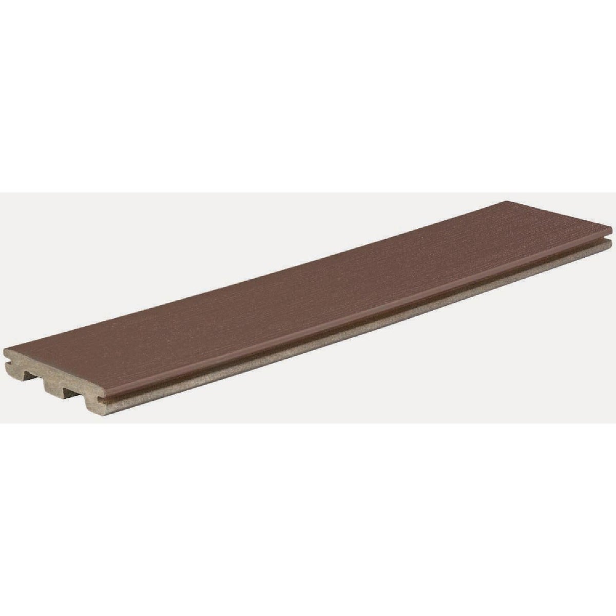 TimberTech Prime Collection 1 In. x 5.5 In. x 12 Ft. Dark Teak Grooved Composite Deck Board