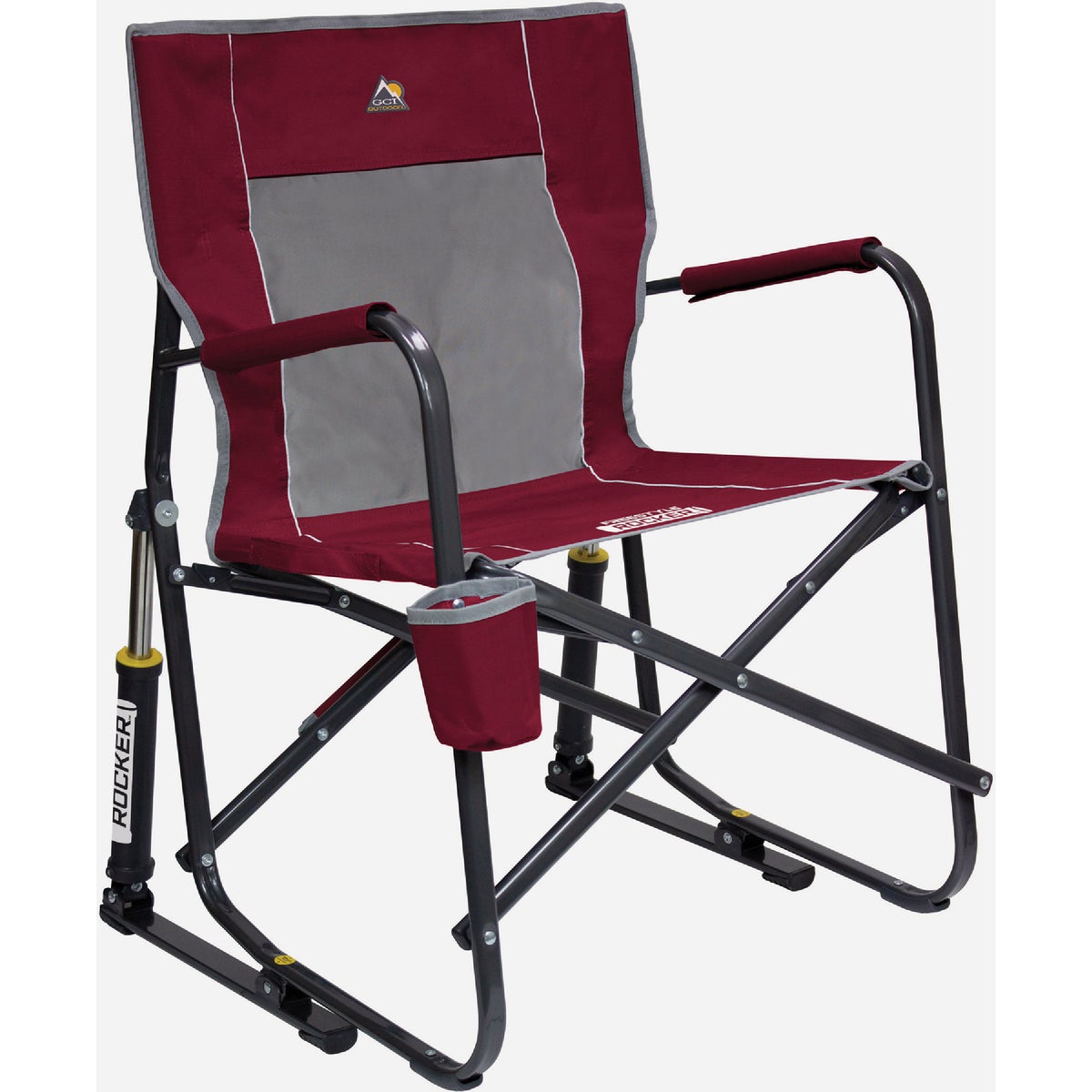 GCI Outdoor Freestyle Cinnamon Nylon/Polyester Mesh Rocker Folding Chair