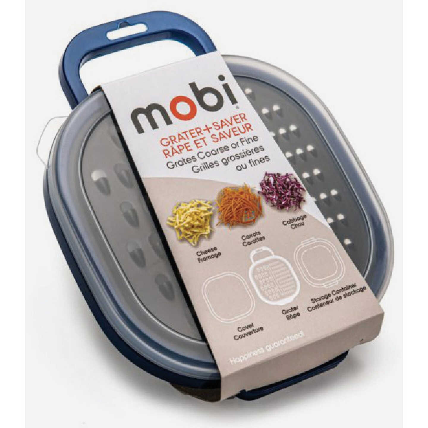 Mobi Blue Coarse/Fine Grater + Saver Image 1