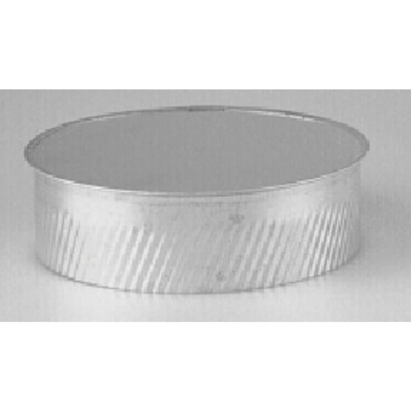 Galvanized Round Crimped Stove Pipe Plug Image 1