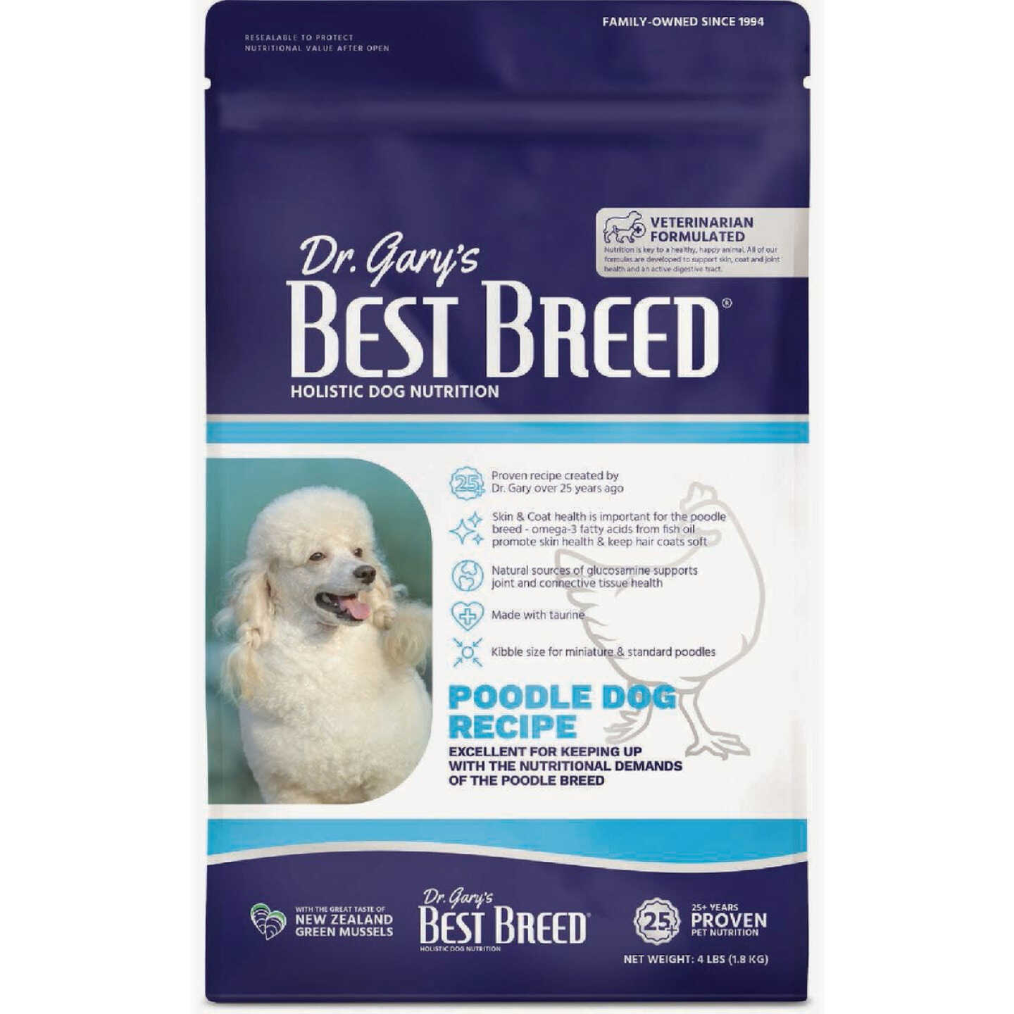 Dr. Gary's Best Breed 15 Lb. Poodle Diet Dry Dog Food Image 1