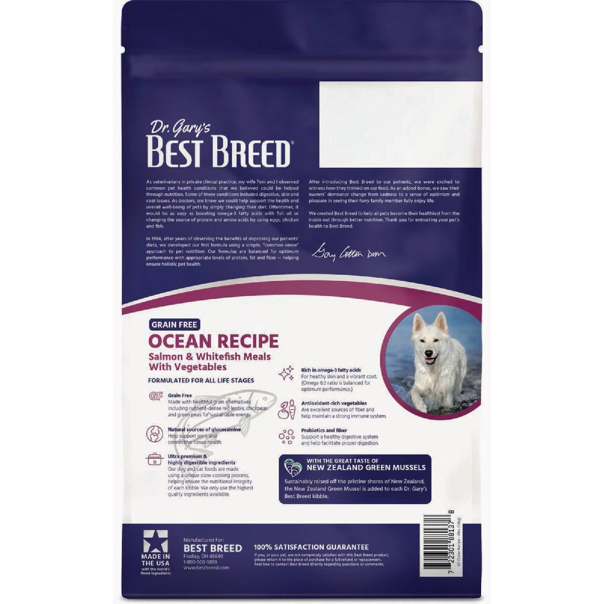 Dr. Gary's Best Breed 4 Lb. Grain-Free Ocean Recipe Dry Dog Food Image 2