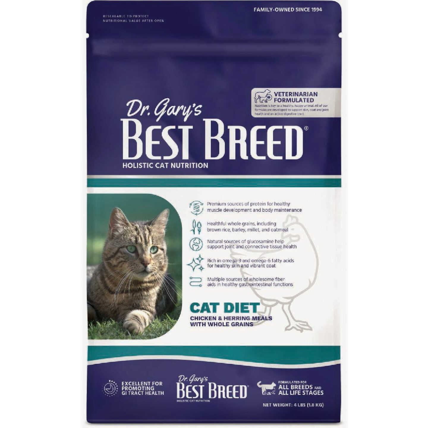 Dr. Gary's Best Breed 24 Lb. Cat Diet Dry Cat Food Image 1
