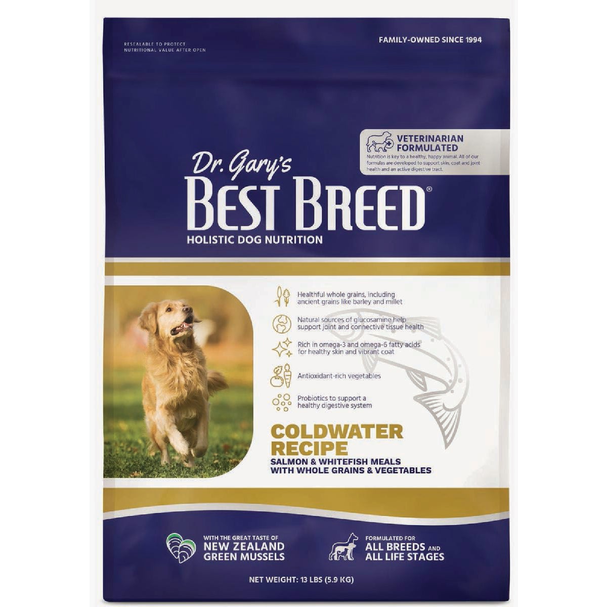 Dr. Gary's Best Breed 26 Lb. Coldwater Recipe Dry Dog Food
