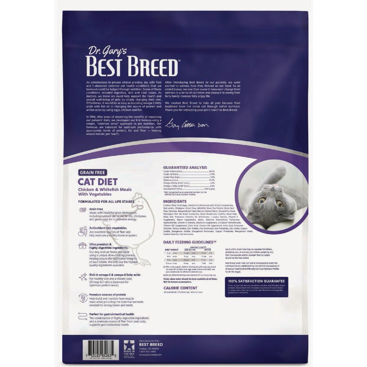 Dr. Gary's Best Breed 24 Lb. Grain-Free Cat Diet Dry Cat Food Image 2