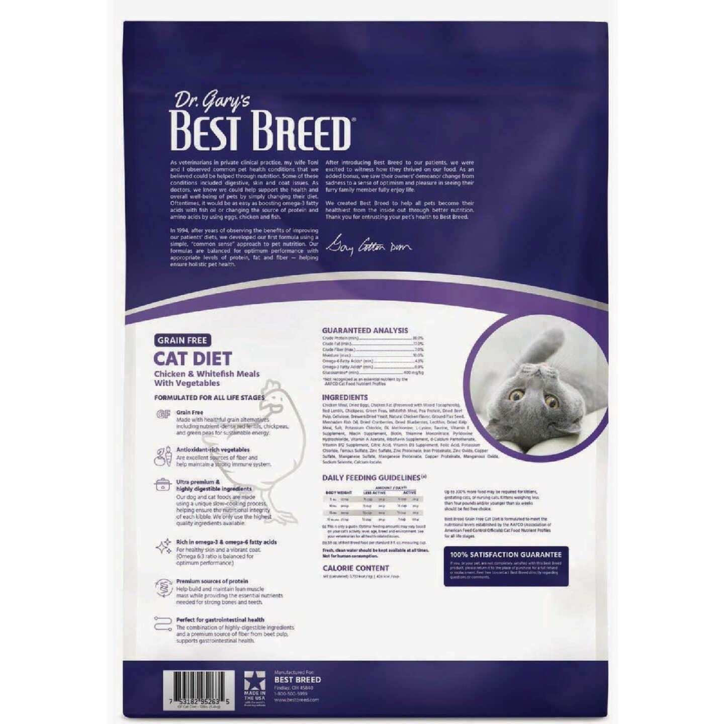 Dr. Gary's Best Breed 24 Lb. Grain-Free Cat Diet Dry Cat Food Image 2