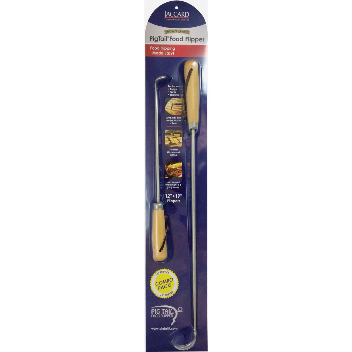 Jaccard Pig Tail Food Flipper (2-Piece)