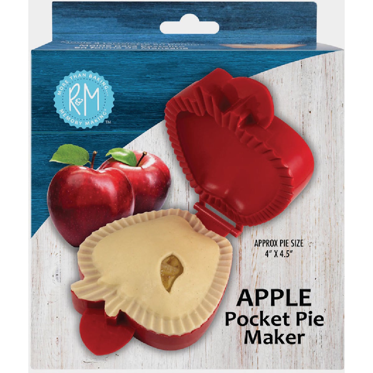 R&M 5 In. Plastic Apple Shape Pocket Pie Pan