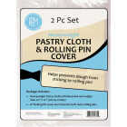R&M 20 In. x 24 In. Pastry Cloth & 14 In. Rolling Pin Cover Set Image 1