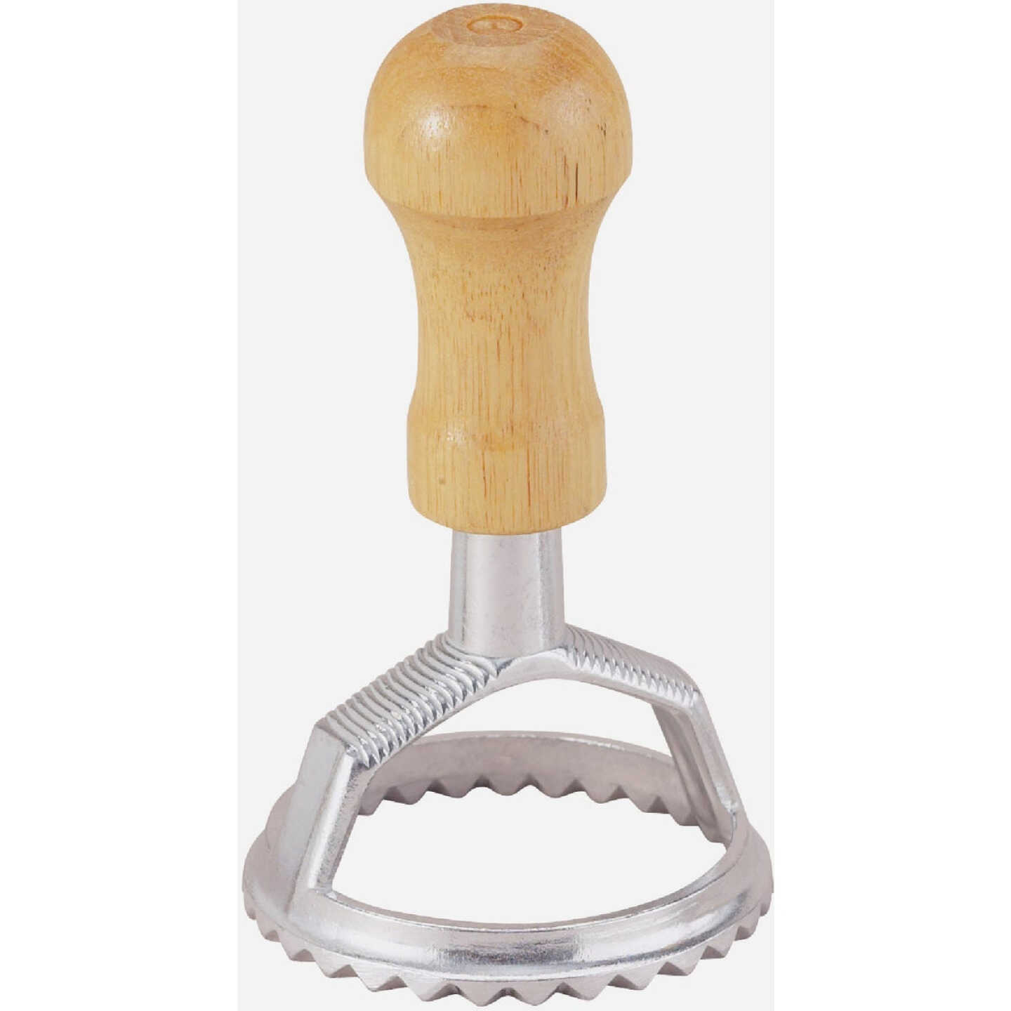 Fantes Aluminum/Wood Ravioli Maker Stamp with Handle Image 1