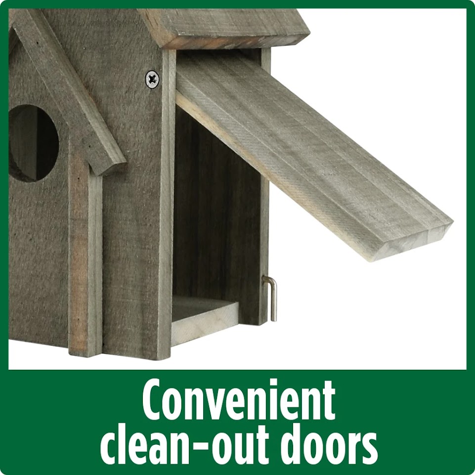 Nature’s Way Walnut Country Bluebird House Image 2