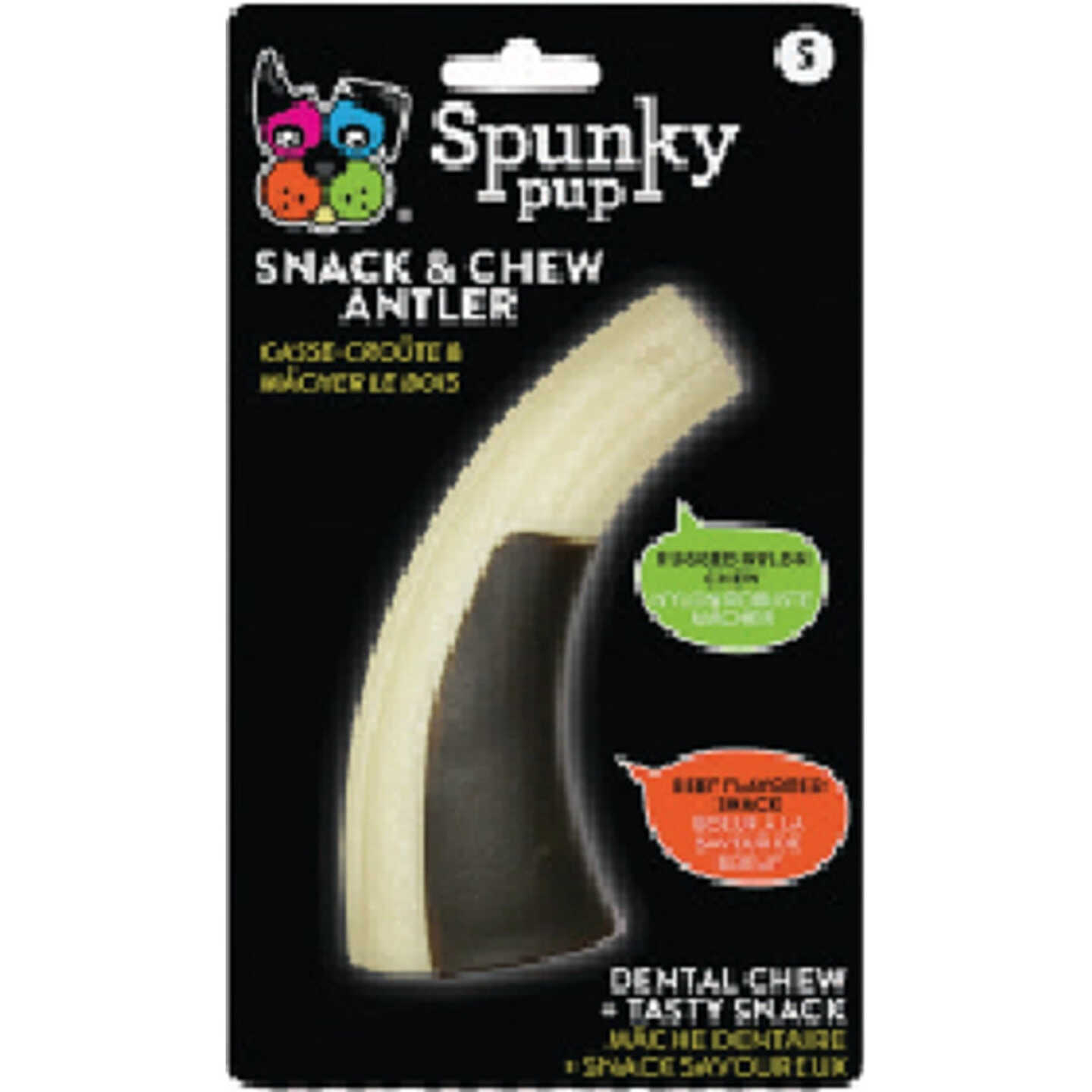 Spunky Pop Snack & Chew Antler Image 1