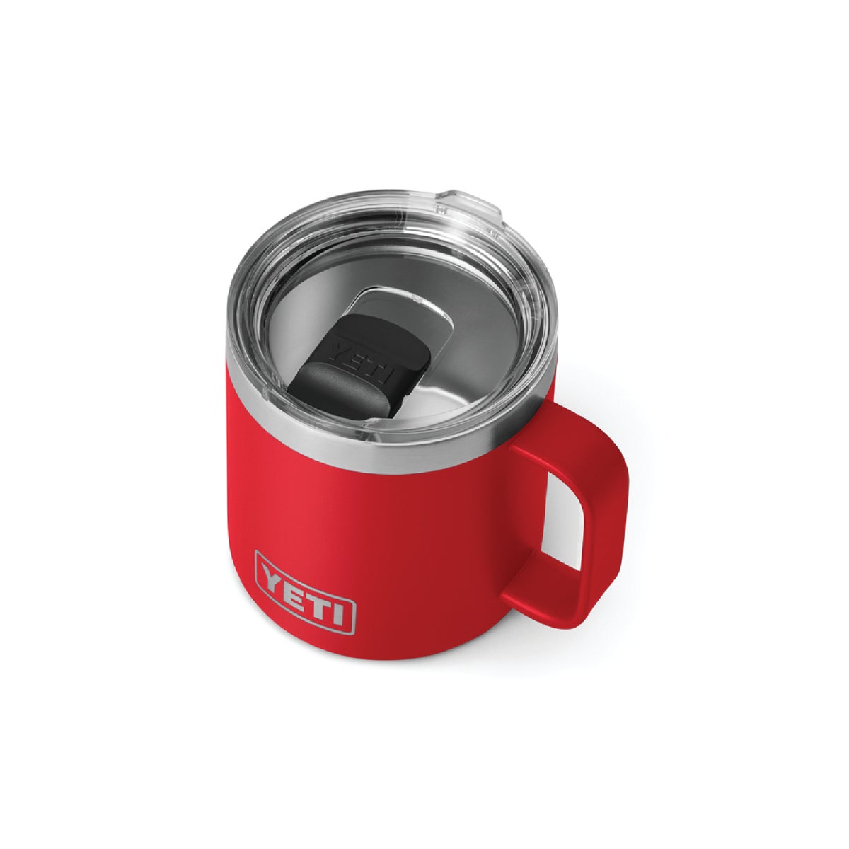YETI Rambler 14 Oz. Stainless Steel Stackable Mug with MagSlider Lid, Rescue Red Image 3