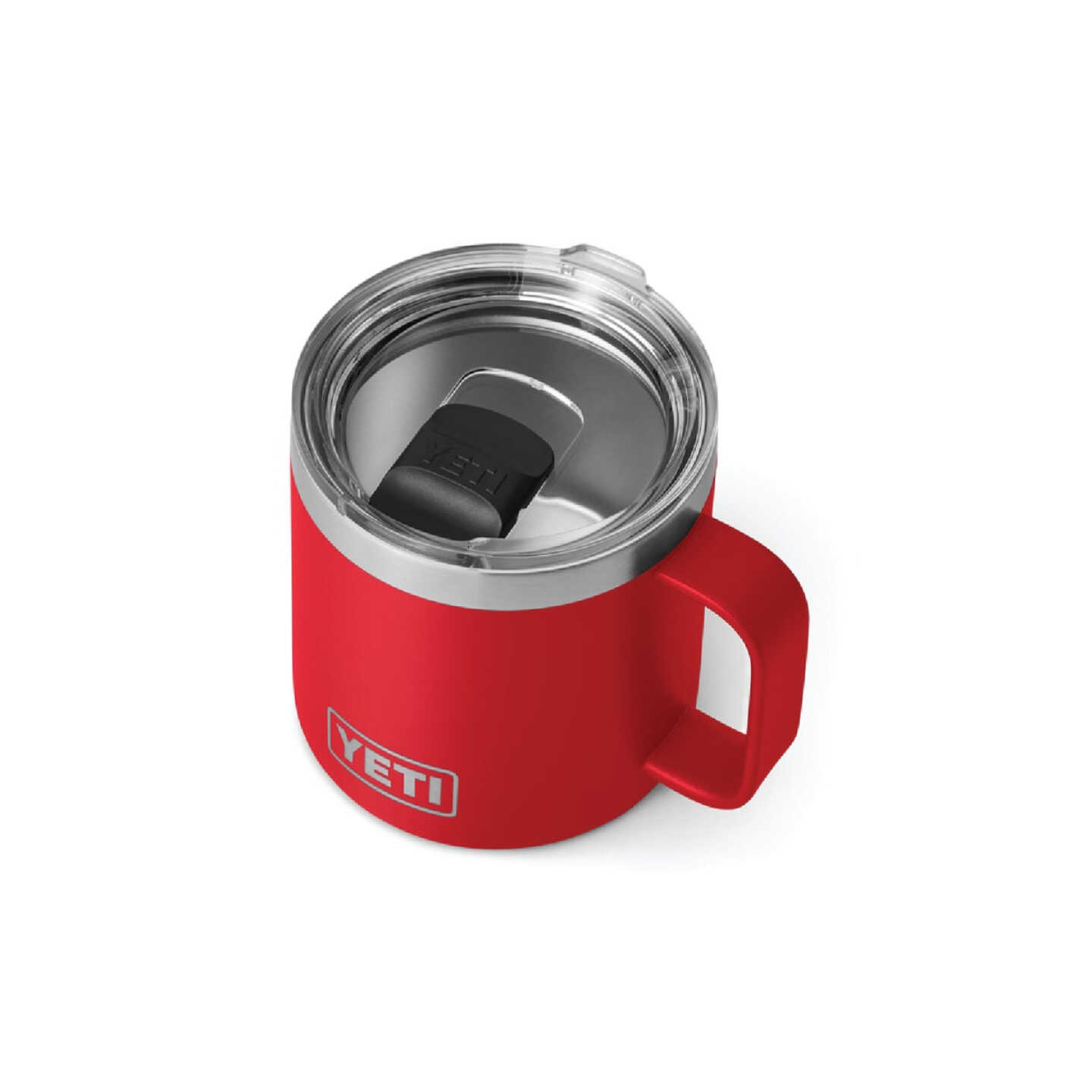 YETI Rambler 14 Oz. Stainless Steel Stackable Mug with MagSlider Lid, Rescue Red Image 3