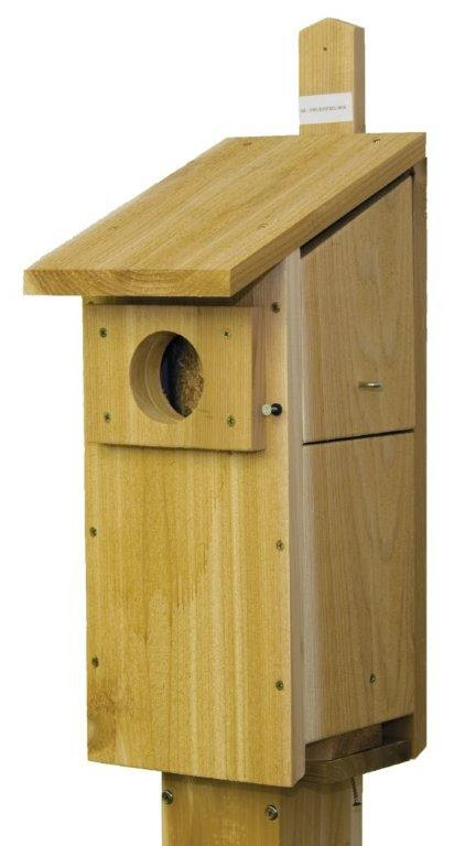 Stovall Products Screech Owl & Kestrel Nesting Box 6H