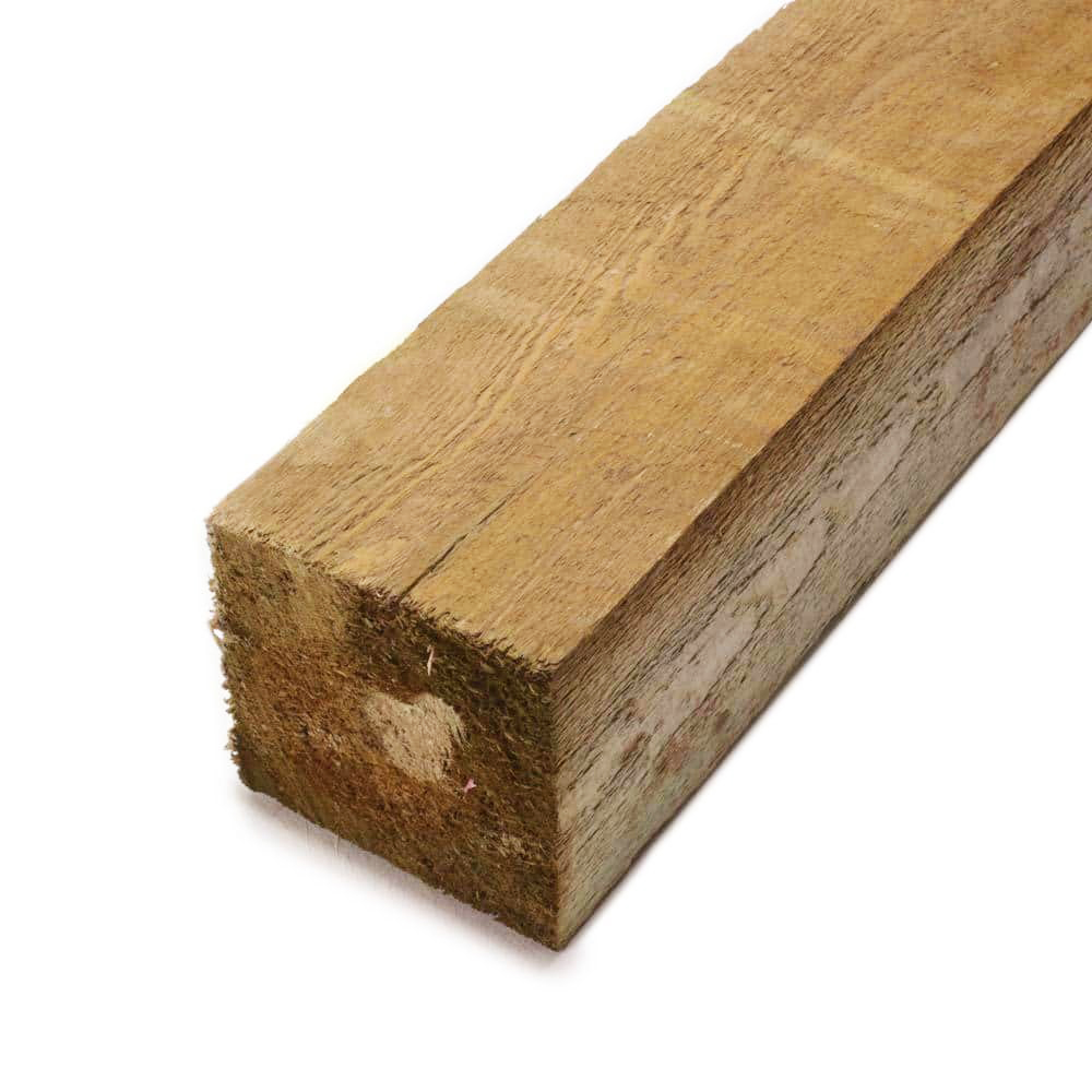 6 In. x 6 In. x 16 Ft. Marine Grade Rough Treated Lumber