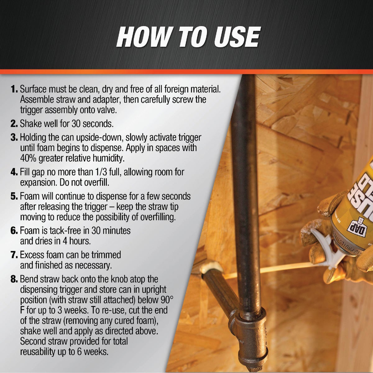 DAP Mouse Shield 12 Oz. Foam Sealant & Blocker Image 4