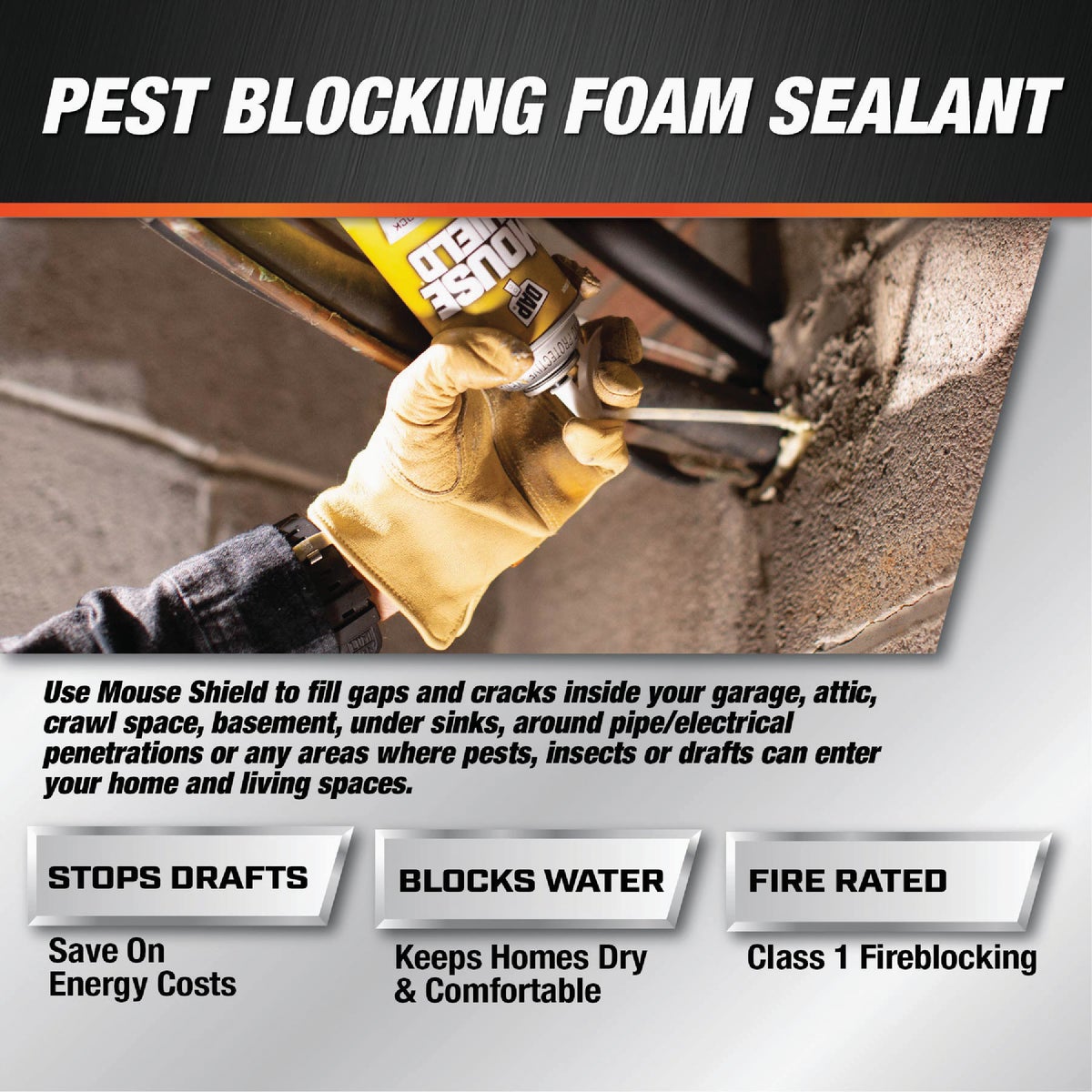 DAP Mouse Shield 12 Oz. Foam Sealant & Blocker Image 3
