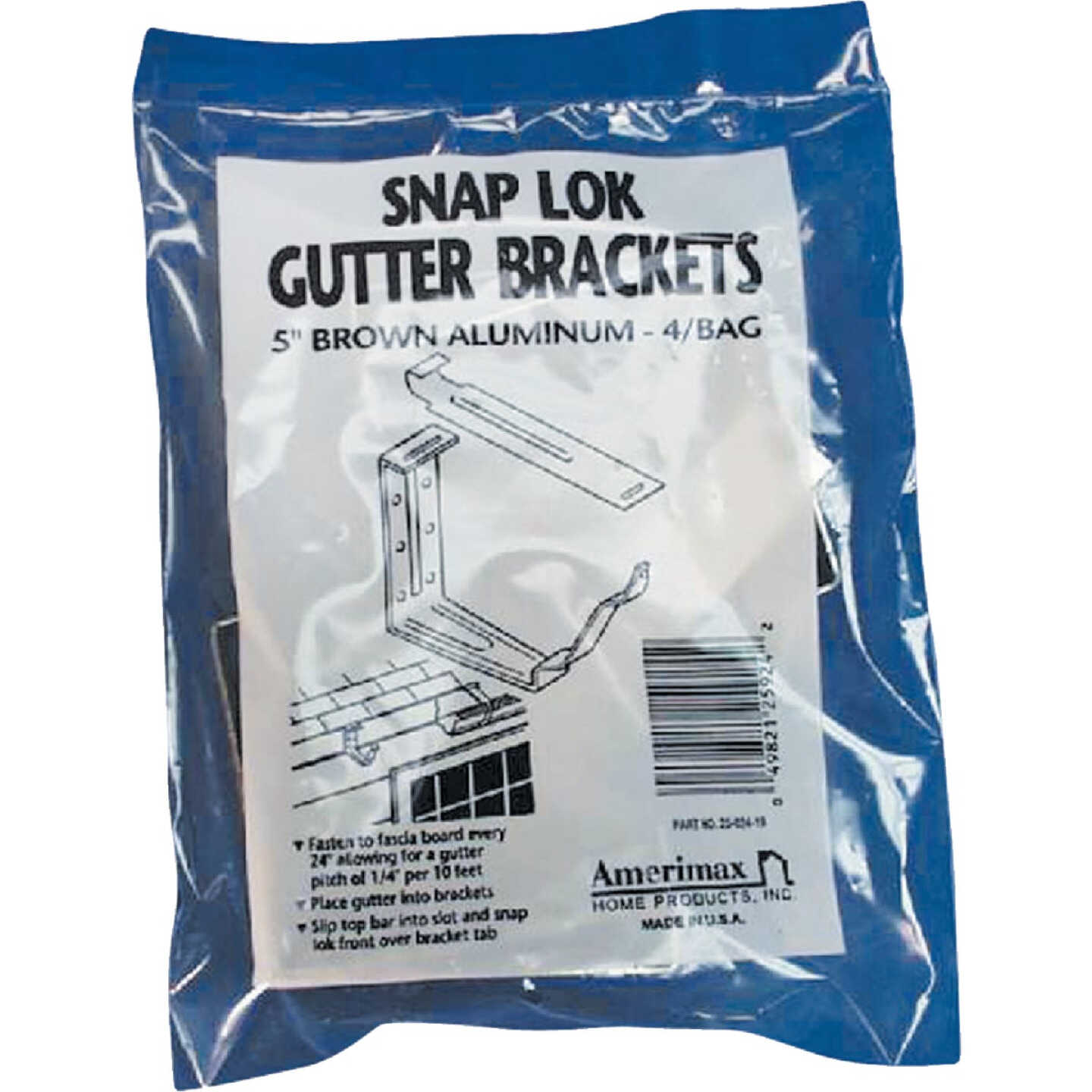 Spectra Metals K Style Aluminim Brown Snap-Lok Gutter Hanger Bracket, (4-Pack) Image 2