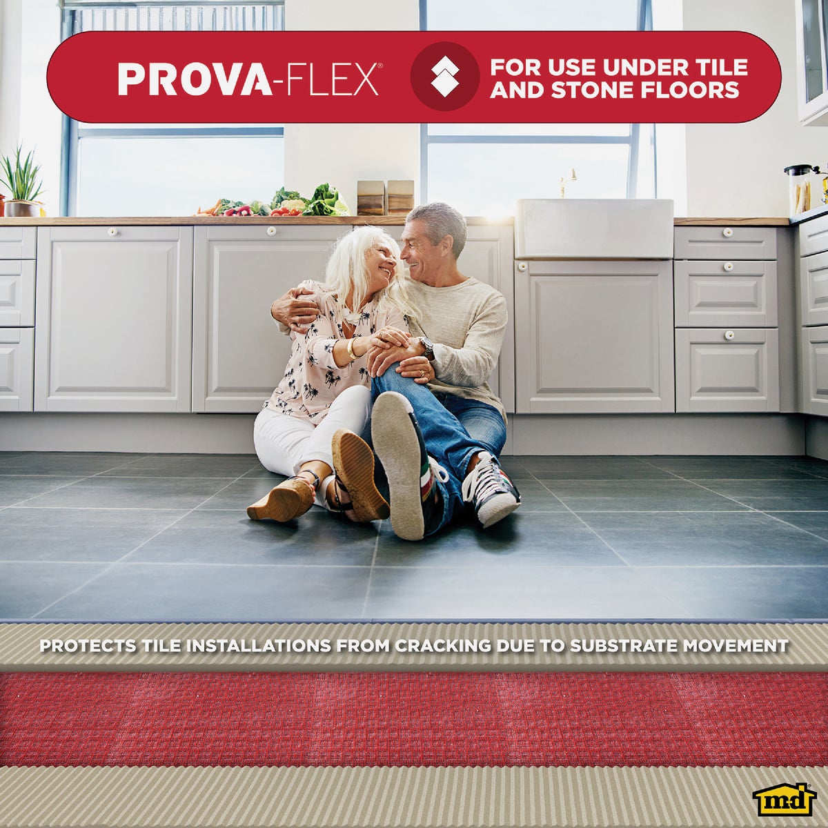 M-D Building Products PROVA FLEX 3.28 Ft. W x 16.5 Ft. L Underlayment Roll, 54 Sq. Ft./Roll Image 3
