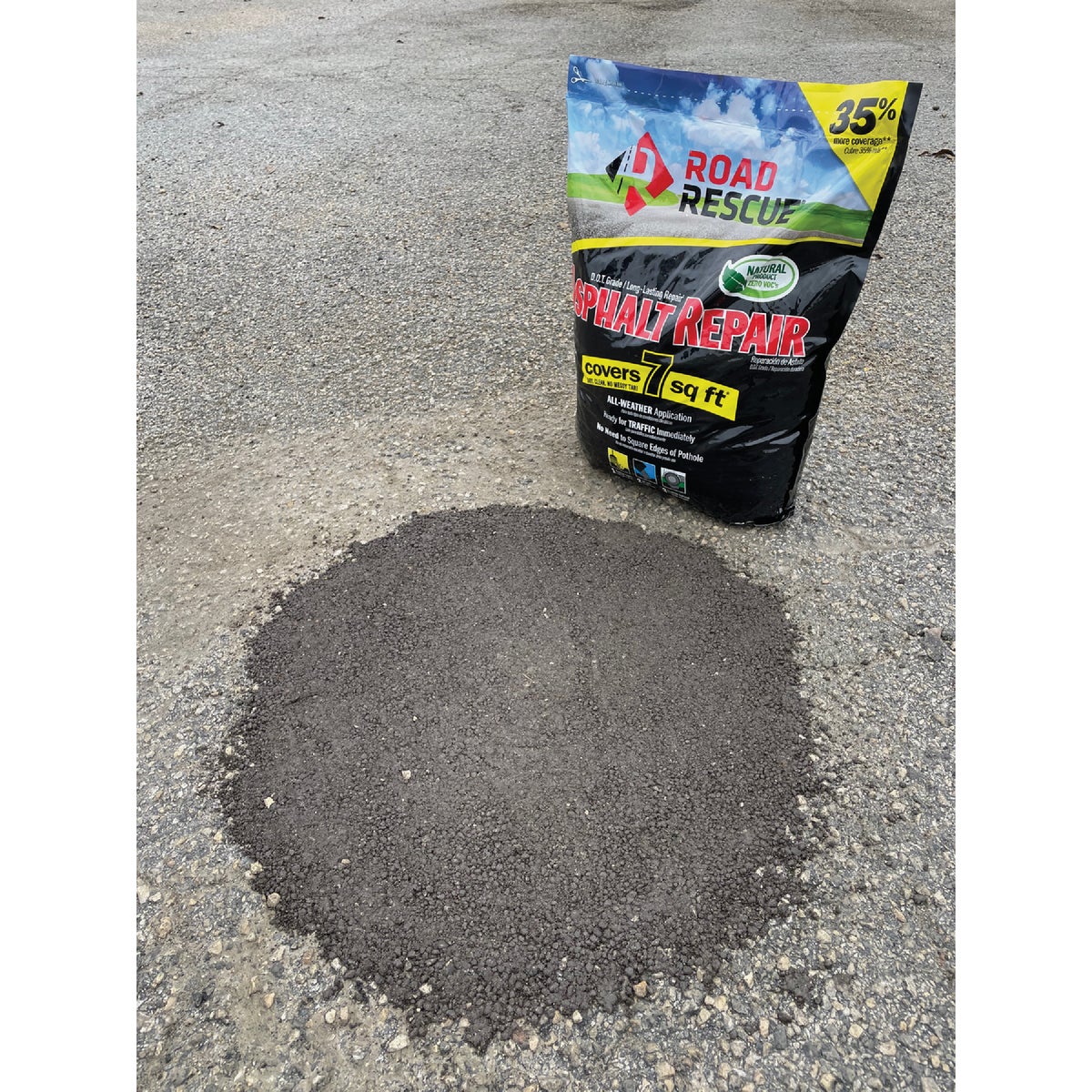 Road Rescue 50 Lb. Blacktop Patch Asphalt Repair Image 4